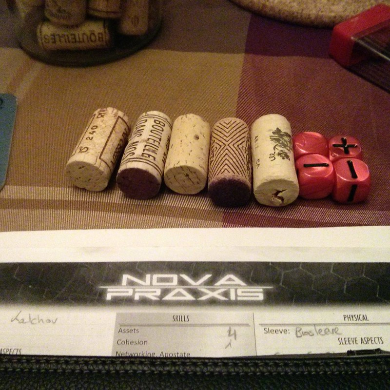 Getting ready for Nova Praxis. Cork as FATE
points